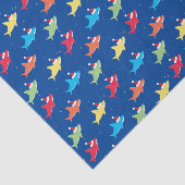 カラフルシャークスサンタハットドットクリスマスホリデー 薄葉紙 (詳細)