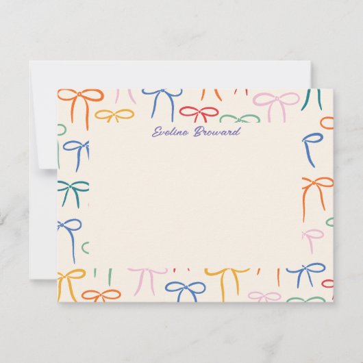 カラフルシンプルが文房具に弓を引く ノートカード (正面)