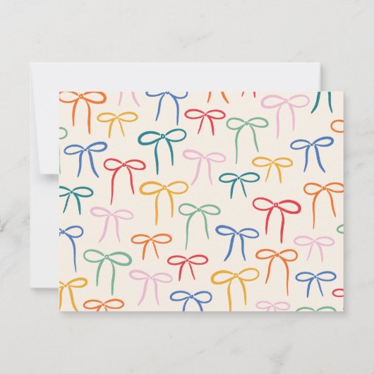 カラフルシンプルが文房具に弓を引く ノートカード (裏面)