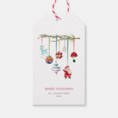 カラフルシンプルクリスマス ギフトタグ (正面)