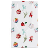 カラフルシンプルクリスマス スモールペーパーバッグ (正面)