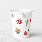 カラフルシンプルクリスマス 紙コップ (裏面)