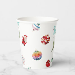 カラフルシンプルクリスマス 紙コップ