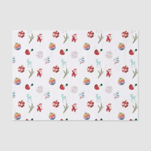 カラフルシンプルクリスマス 薄葉紙 (正面)