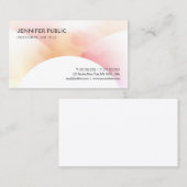 カラフルシンプルデザインテンプレートエレガント モダン 名刺 (正面/裏面)