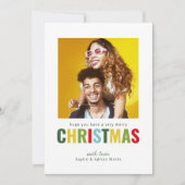 カラフルシンプル写真クリスマスカード シーズンカード (正面)