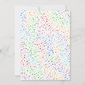 カラフルシンプル誕生日 招待状 (裏面)