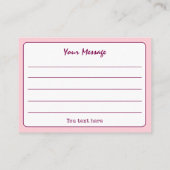 カラフルシンプルScriptありがとう 名刺 (裏面)