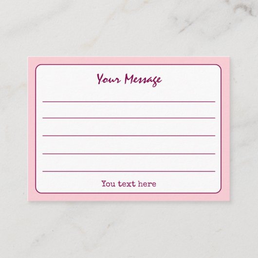 カラフルシンプルScriptありがとう 名刺 (裏面)