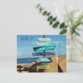 カラフルシンボルや象徴はシルト島のポスト、ホルナム ポストカード (スタンド正面)