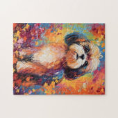 カラフルシーズー（犬） ジグソーパズル (横)