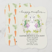 カラフルシームレスニンジン招待状 招待状 (正面/裏面)