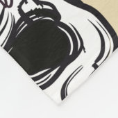 カラフルシームレスヴィンテージパターン背景  フリースブランケット (角)