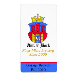 カラフルシールドホーム製ビールラベル ラベル