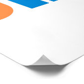 カラフルジオカサー矢印 ポスター (角)