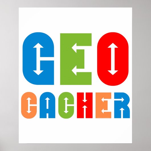 カラフルジオカサー矢印 ポスター (正面)