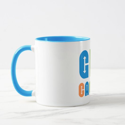 カラフルジオカサー矢印 マグカップ (左)