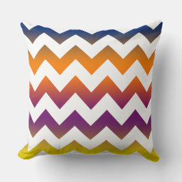 カラフルジグザグストライプの装飾用クッション クッション