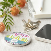 カラフルジグザグ、レインボージグザグザグザグザグザグザ キーホルダー (側面)