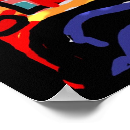 *カラフルジャズ* ポスター (角)