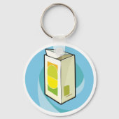 カラフルジュースモダン箱ミニマル キーホルダー (裏面)