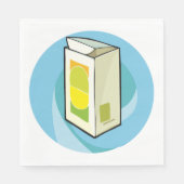 カラフルジュースモダン箱ミニマル スタンダードランチョンナプキン (正面)