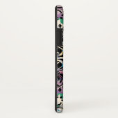 カラフルスカルとブラックスワール Case-Mate iPhoneケース (裏面/右)