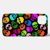 カラフルスカル模様 Case-Mate iPhoneケース (裏面 (横))