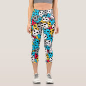 カラフルスカル カプリレギンス (正面)