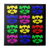 カラフルスカル タイル (正面)