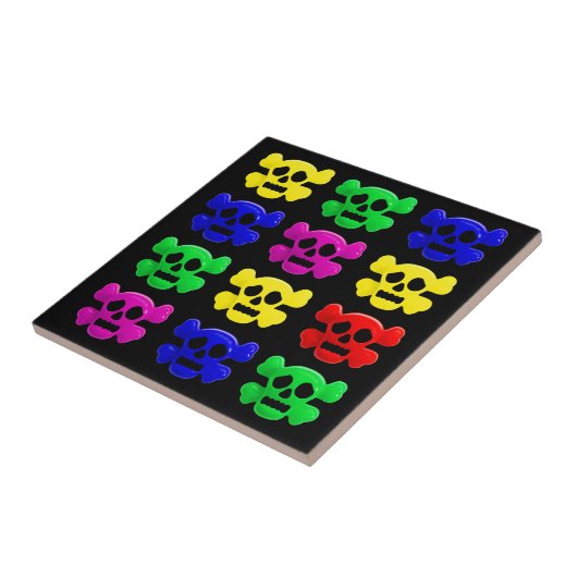 カラフルスカル タイル (側面)