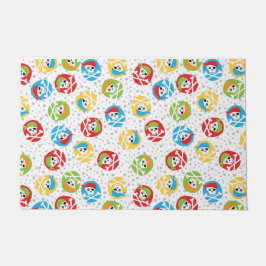 カラフルスカル ドアマット