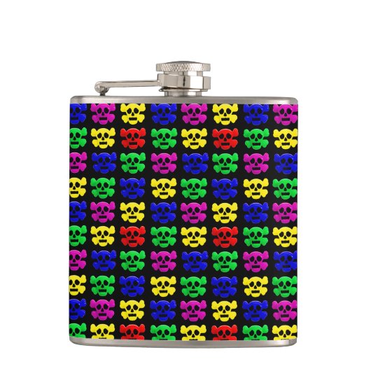 カラフルスカル フラスク (正面)