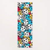カラフルスカル ヨガマット (正面)