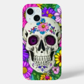 カラフルスカル（花） Case-Mate iPhoneケース (裏面)