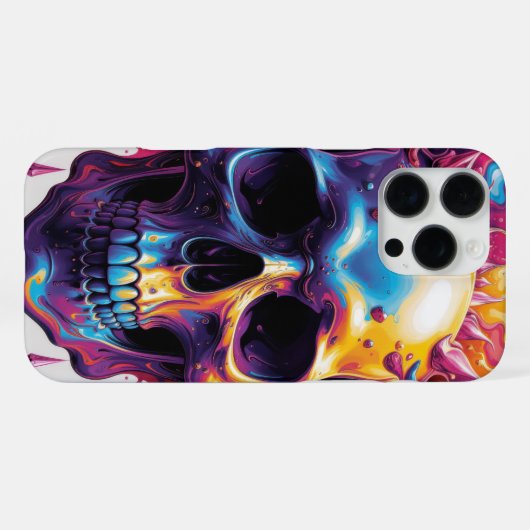 カラフルスカル iPhoneケース (裏面横)