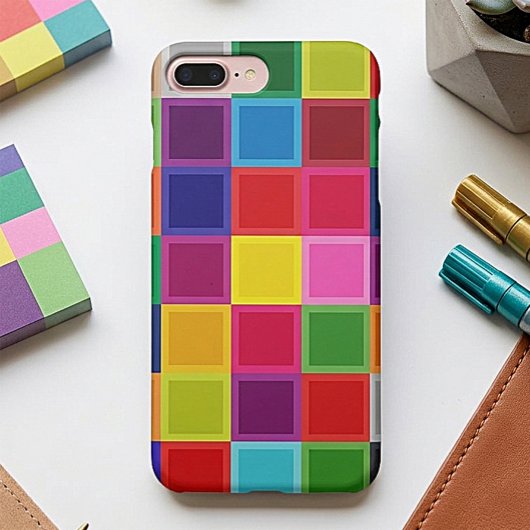 カラフルスクエア女子iPhone 7 Plusケース Case-Mate iPhoneケース