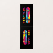 カラフルスケートボード Skatepop 名刺 (外部フラット)