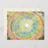 カラフルスサイケデリックファンキーターポップ・アートのア ポストカード (正面/裏面)