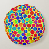 カラフルスタイリッシュとシック ラウンドクッション (裏面)