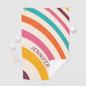 カラフルスタイル曲線 ゴルフタオル (インサイチュ)