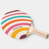カラフルスタイル曲線 卓球ラケット (横)