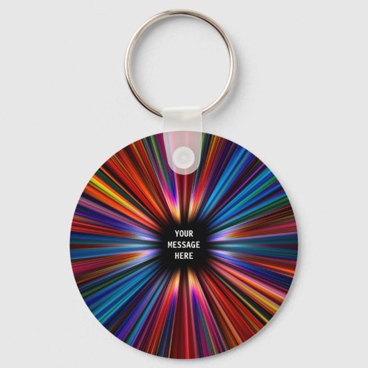 カラフルスターバスト爆発 キーホルダー (正面)