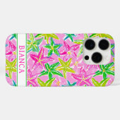 カラフルスターフィッシュモノグラム Case-Mate iPhoneケース (裏面 (横))