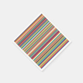 カラフルストライプかわいらし スタンダードカクテルナプキン (角)