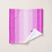 カラフルストライプとユニコーン バスタオルセット (ウォッシュタオル)