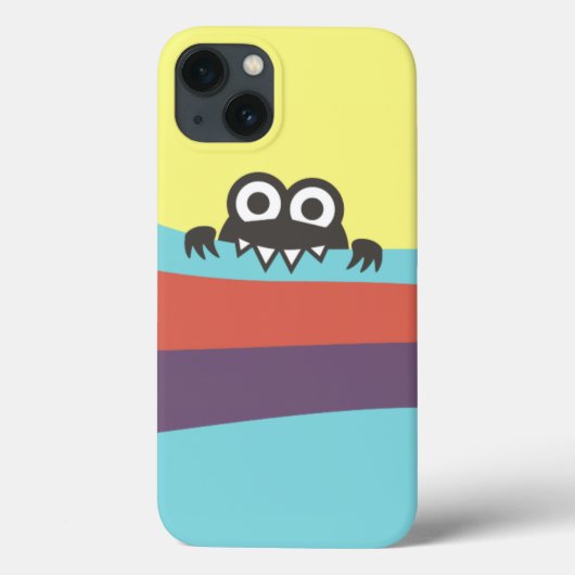 カラフルストライプと可愛い性格 Case-Mate iPhoneケース (裏面)
