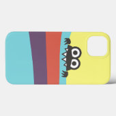 カラフルストライプと可愛い性格 Case-Mate iPhoneケース (裏面 (横))
