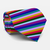 カラフルストライプの結 ネクタイ (ロール)