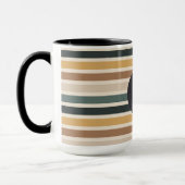 カラフルストライプの マグカップ (左)